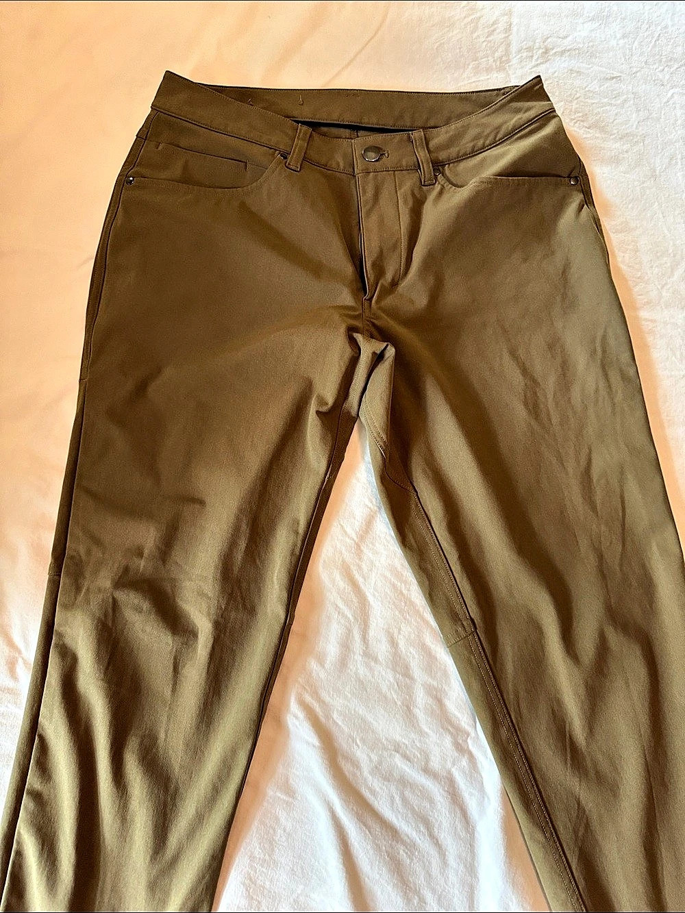 Lululemon Warpstreme Slim-Fit ABC 5Picket Pants in Artifact, Size 29/30